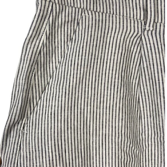 Old Navy Striped Trouser Shorts Linen Coastal Aesthetic Size XXL - Picture 5 of 6
